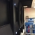 The window and lens structure behind the inflated projection screen